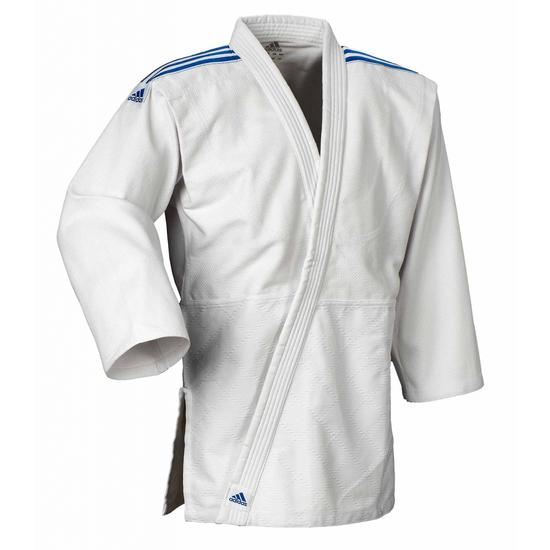 Adidas J350 Club Judo ruha kék/fehér vállcsík Gyerek és Ifi Judo ruhák
